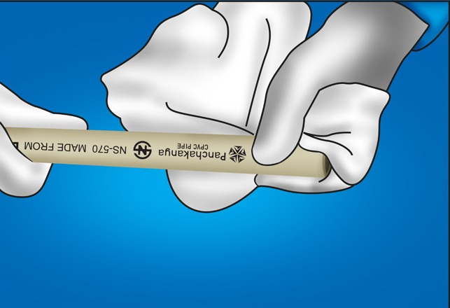 Step 6: Cure the joint.